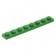 LEGO lapos elem 1x8, zöld (3460)